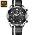 Top Luxury Men Sports Watch Military Countdown 3 Time Clock  WaterProof OLEVS Brand Men's  Sport Digital Analog Watches